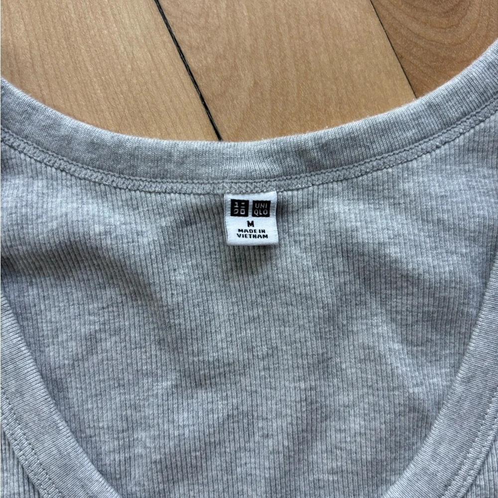 Trio of Tank Tops - Gray, Dark Gray, and Cream - Picture 2 of 4